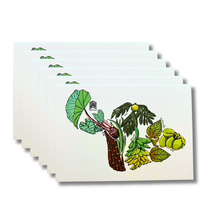 Maui Canoe Plants Greeting Cards